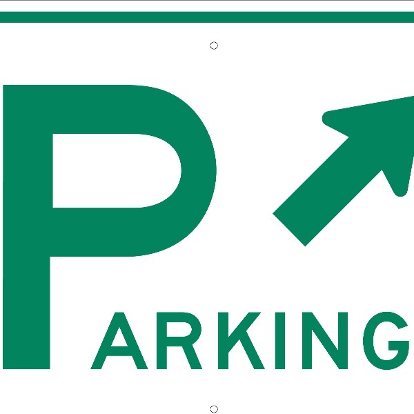 green parking sign